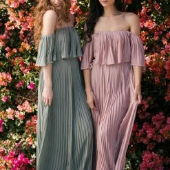 Soieblu Sophia Pleated Maxi Dress