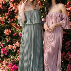 Soieblu Sophia Pleated Maxi Dress