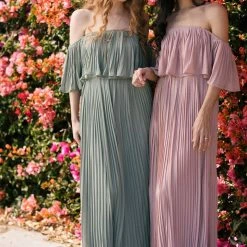 Soieblu Sophia Pleated Maxi Dress