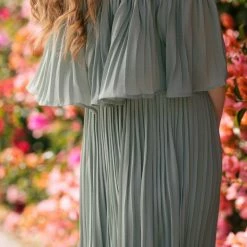 Soieblu Sophia Pleated Maxi Dress
