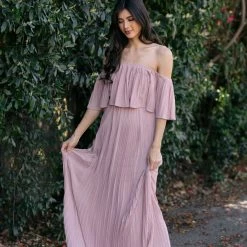 Soieblu Sophia Pleated Maxi Dress