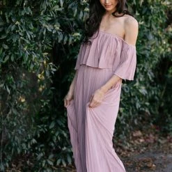 Soieblu Sophia Pleated Maxi Dress