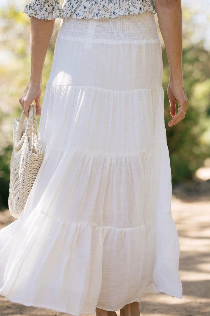 Hyfve Talia Tiered Maxi Skirt Maternity Friendly