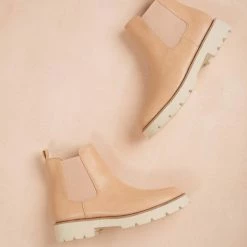 Let's See Style Giana Lugsole Ankle Boots Shoes