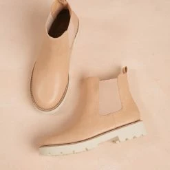 Let's See Style Giana Lugsole Ankle Boots Shoes