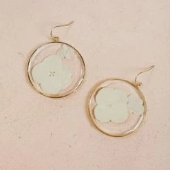 Ana/Girly Gwen Floral Resin Earrings
