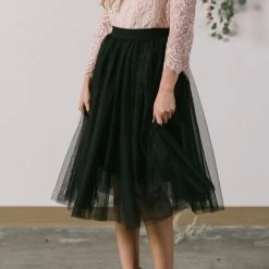 Esley Collection Eloise Tulle Midi Skirt Bridal