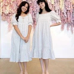 & Merci Adalyn Smocked Midi Dress