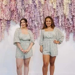 Peach Love California Clothing Alba Puff Sleeve Romper