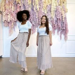 Mikarose Maternity Friendly Beatrice Buttoned Maxi Skirt