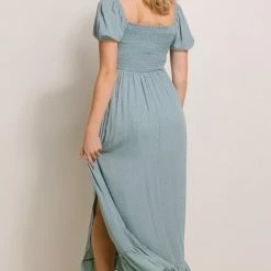Hello Miz Maternity Cammie Puff Sleeve Dress