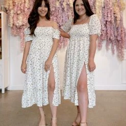 Sundayup Clarissa Puff Sleeve Midi Dress Best Sellers