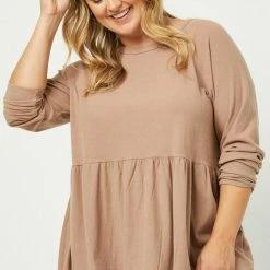 Hayden Curvy Delaney Tunic Top Clothing