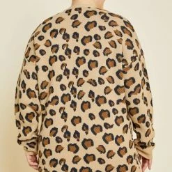 Hayden Curvy Jana Leopard Cardigan