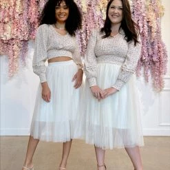 Blu Pepper Danica V-Neck Button Top Clothing