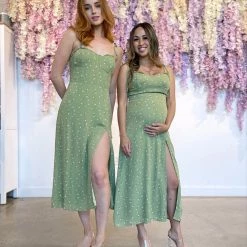 Audrey 3+1 Halle Cami Midi Dress Maternity Friendly