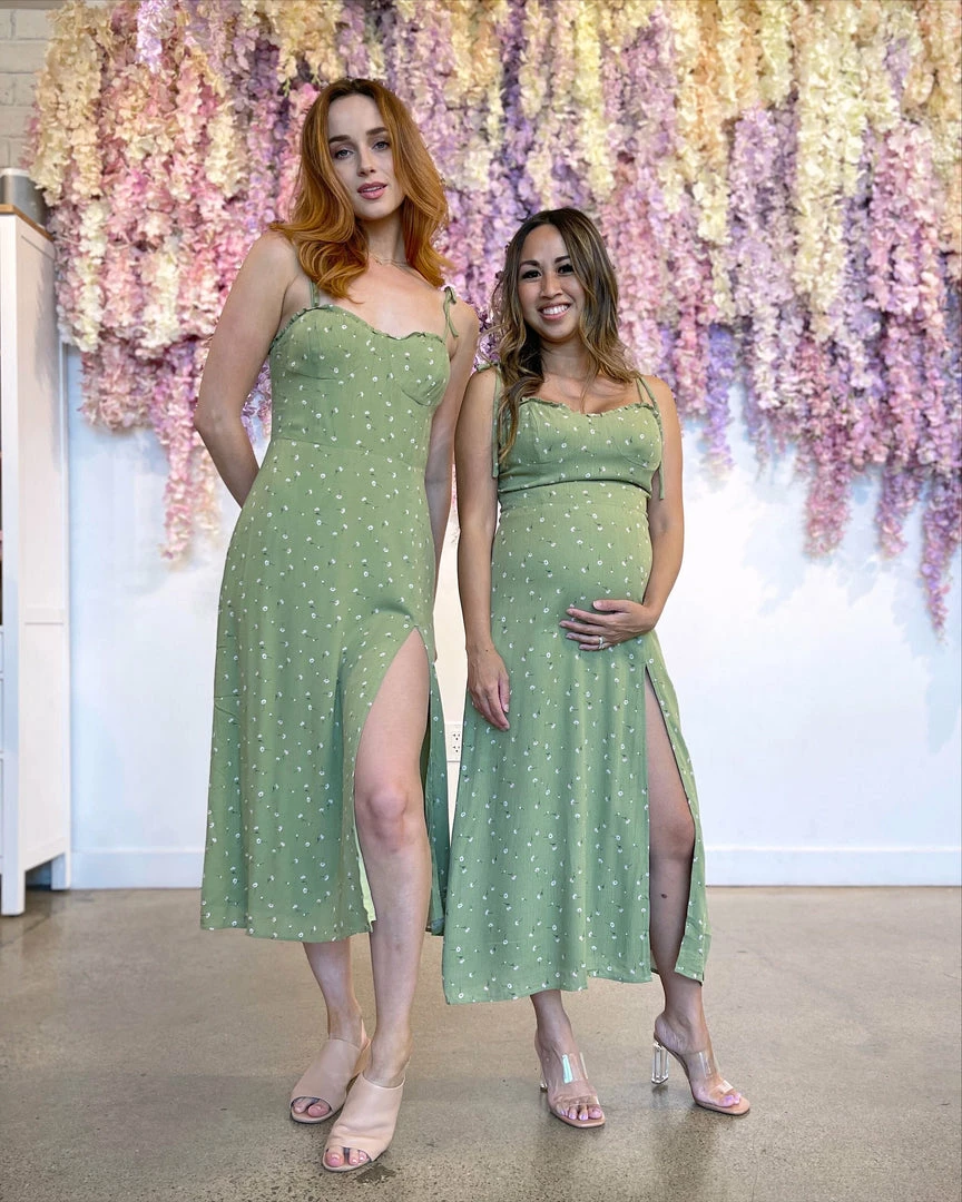 Audrey 3+1 Halle Cami Midi Dress Maternity Friendly