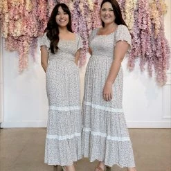 In Loom Best Sellers Liana Smocked Floral Maxi Dress