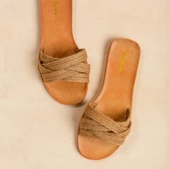 Let's See Style Shoes Moonbeam Slide Sandals