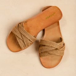 Let's See Style Shoes Moonbeam Slide Sandals