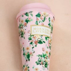 Morning Lavender Reusable Floral Cup