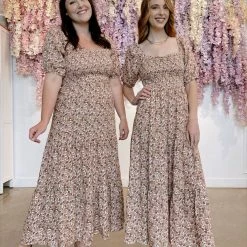 Lush Perla Puff Sleeve Dress Clothing