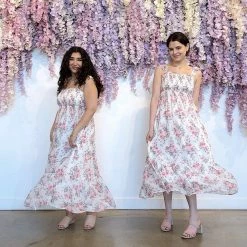 In Loom Presley Smocked Midi Dress Maternity Friendly