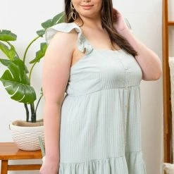 Blu Pepper Sara Buttoned Tiered Dress Clothing