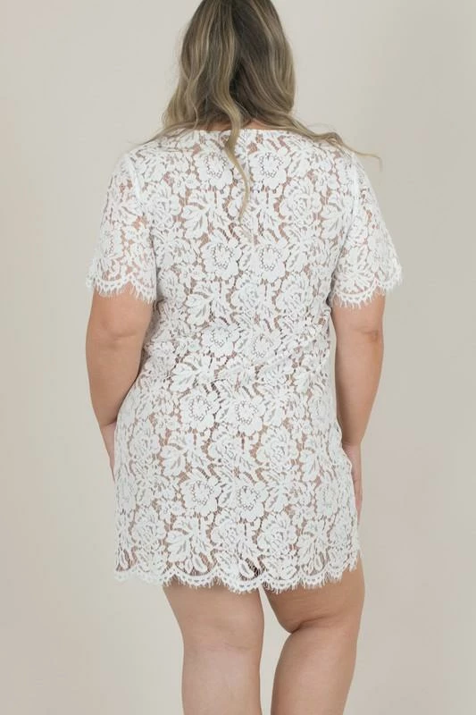 Space 46 Bridal Evie Lace Shift Dress