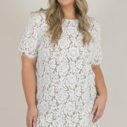 Space 46 Bridal Evie Lace Shift Dress