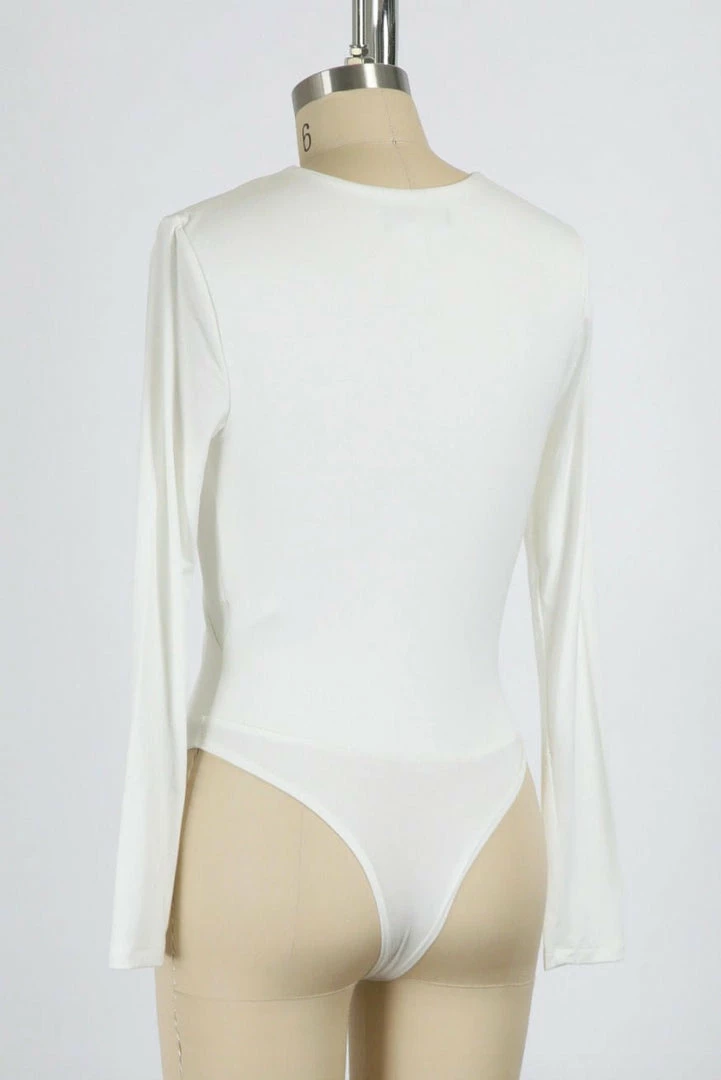 Final Touch Basics Joanna Surplice Long Sleeve Bodysuit
